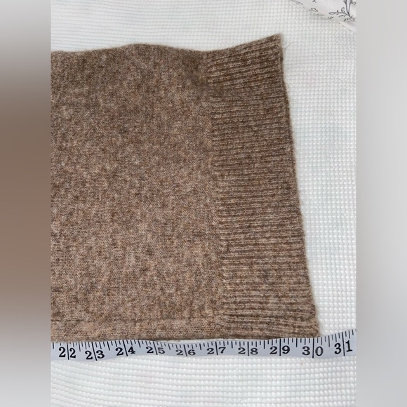 Women’s ZARA light brown knit flared TROUSERS pants size small - Picture 11 of 16